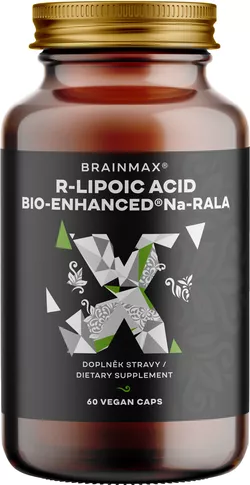 BrainMax Bio-Enhanced Na-RALA, aktivní kyselina lipoová, 60 kapslí