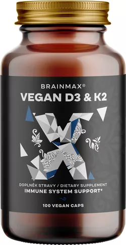 BrainMax Vegan Vitamin D3 & K2 4000 IU