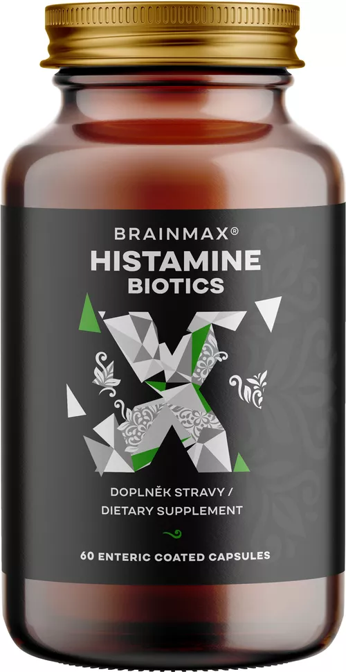 BrainMax Histamine Biotics, Histamin Probiotika, 60 kapslí