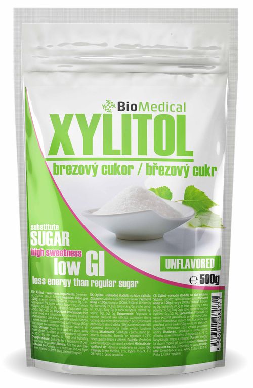 Xylitol - březový cukr Natural 500g